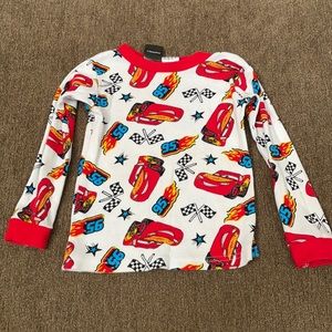 🛒3/$9 boys 3T CARS 3 long sleeve pajama shirt